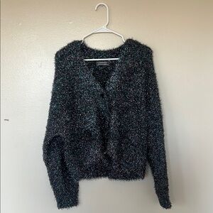Anthropologie Tinsel Shimmer Cardigan